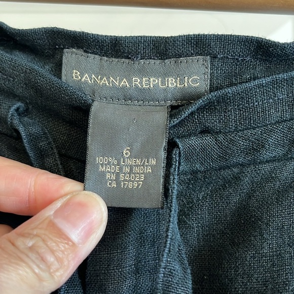 Banana Republic Black Dress Pants Wide-Leg - Picture 2 of 4